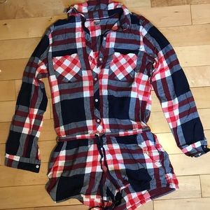Aerie Plaid Romper